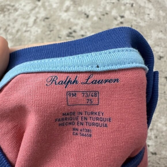 POLO RALPH LAUREN Baby Boy's Graphic Tee Size 9 Months - Picture 3 of 3